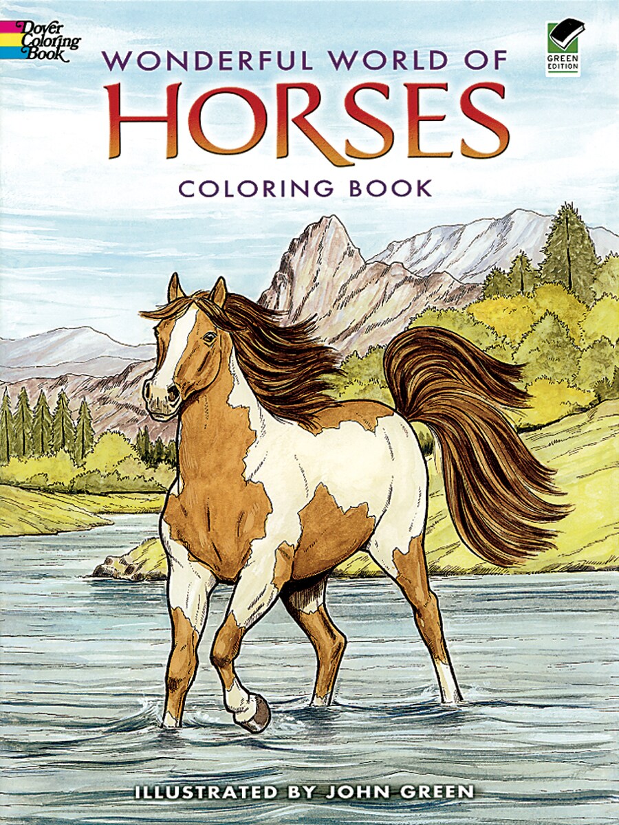 Wonderful World Of Horses Coloring Book-Softcover