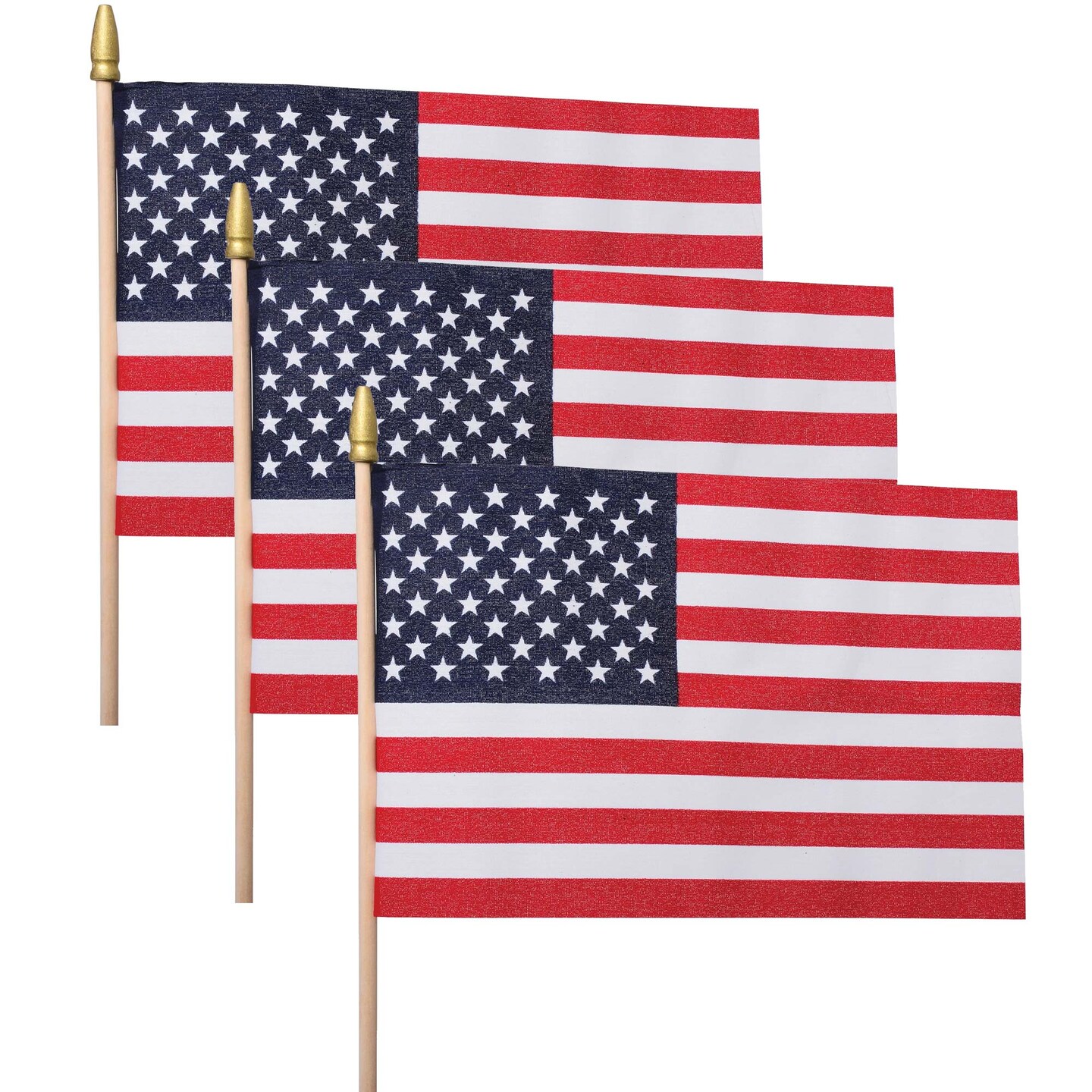 4th of july USA Flags 8x12 Inch Cloth Durable Patriotic Flags