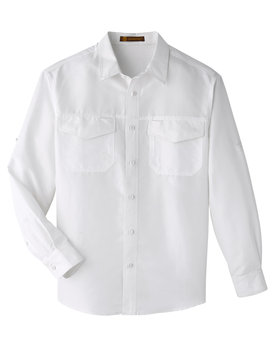 Harriton&#xAE; Men&#x27;s Key West Long-Sleeve Performance Staff Shirt