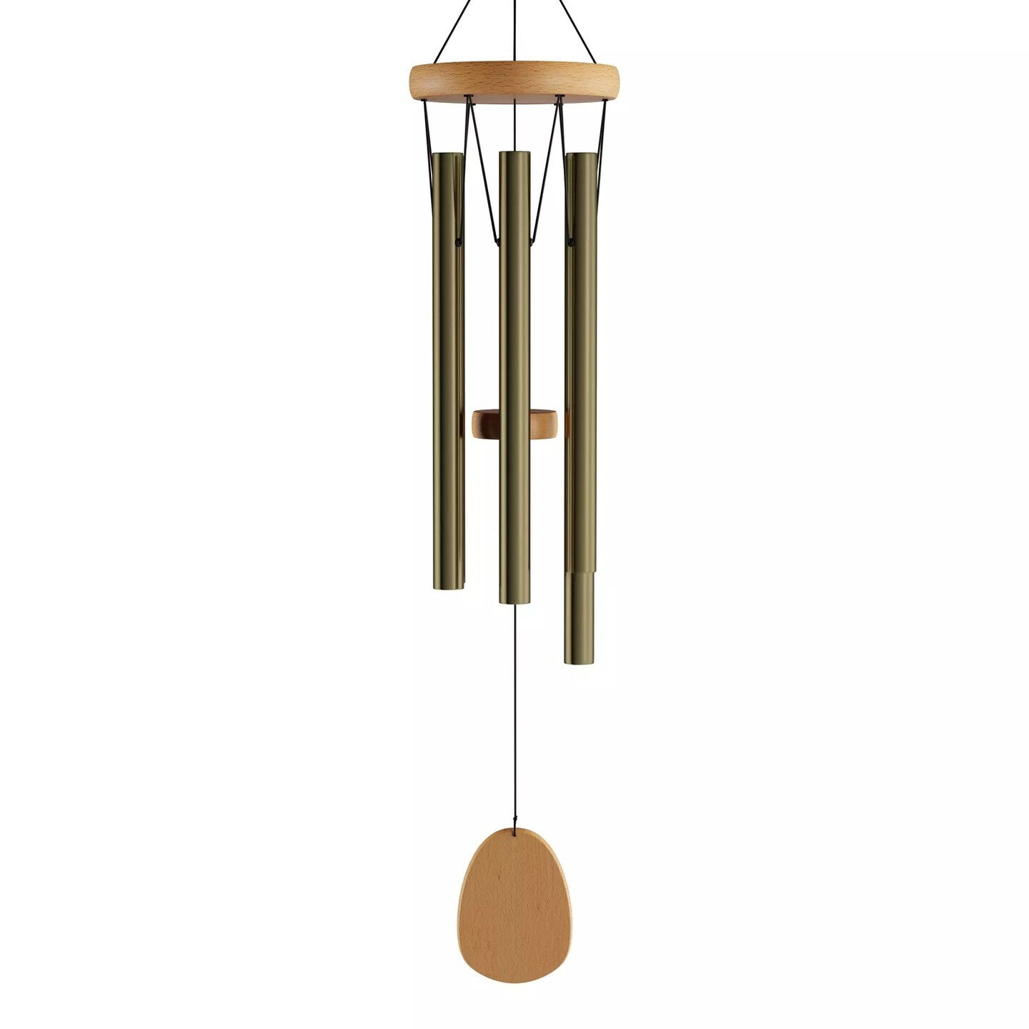 28&#x22; Wind Chimes Metal Wood Windchime Soothing Sound Outdoor Home Decor Gift