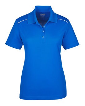 CORE365® Ladies Radiant Performance Pique Polo with Reflective Piping