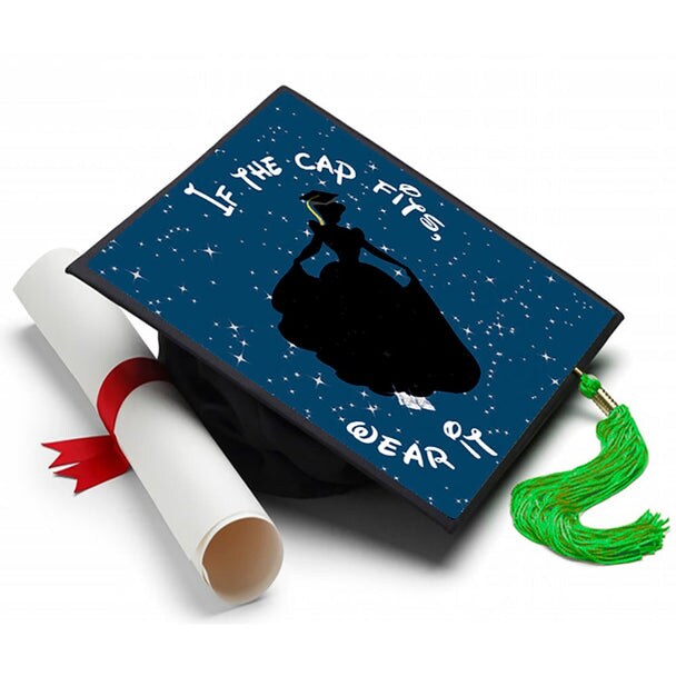 Grad Cap Topper Cinderella - Disney , Graduation Cap Decorations by Tassel Toppers
