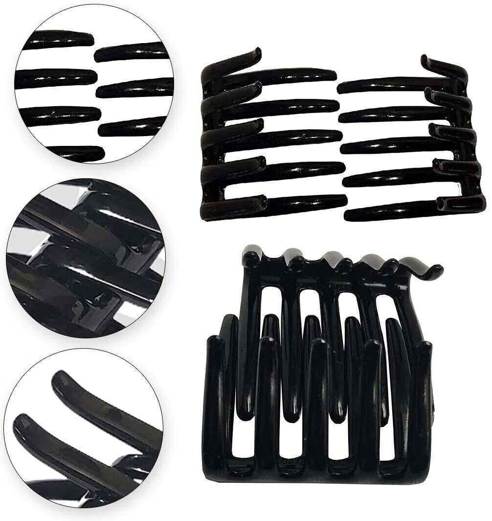 Kitcheniva 4 Pcs Assorted Colors French Crab Hair Claw Comb