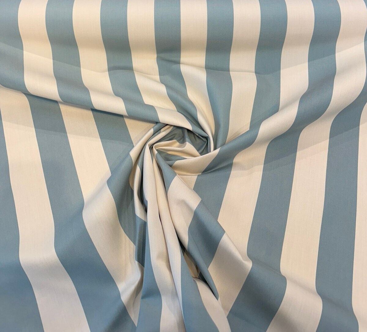 1 Yard Townsend Spa Blue Stripe Outdoor Performance Upholstery Fabric 54 Inch Width
