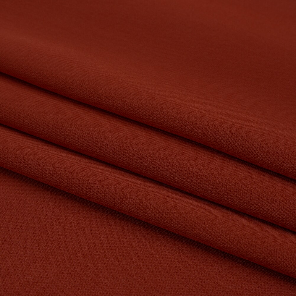 1 Yard Mahogany Silk Double Georgette Fabric Premium Collection Drapey Solid 44 Inch Width