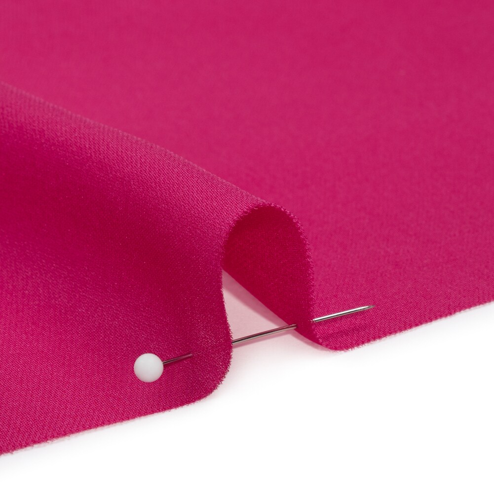 1 Yard Silk Double Georgette Fabric Beetroot Premium Solid Collection 44 Inch Width