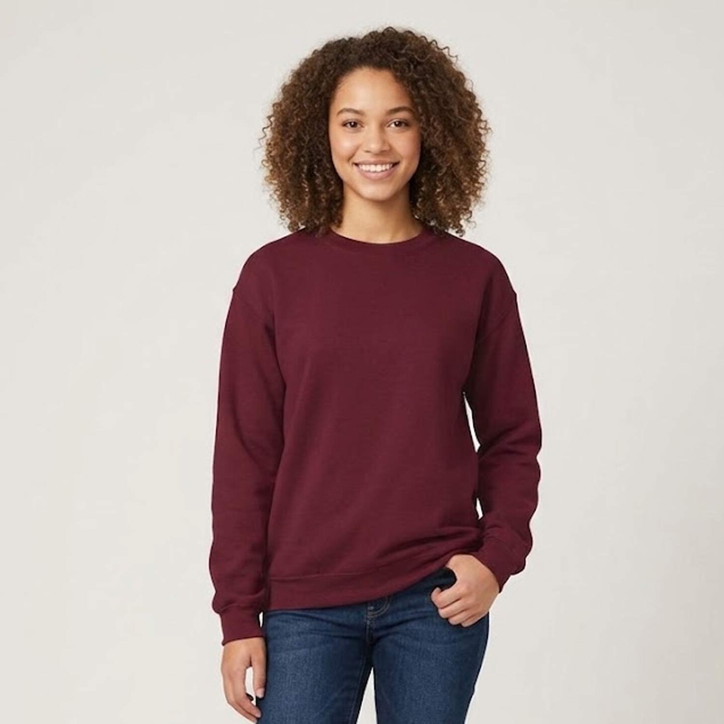 Gildan® Gildan Crewneck Long Sleeve Sweatshirt, Blank Heavy Blend Fleece Pullover