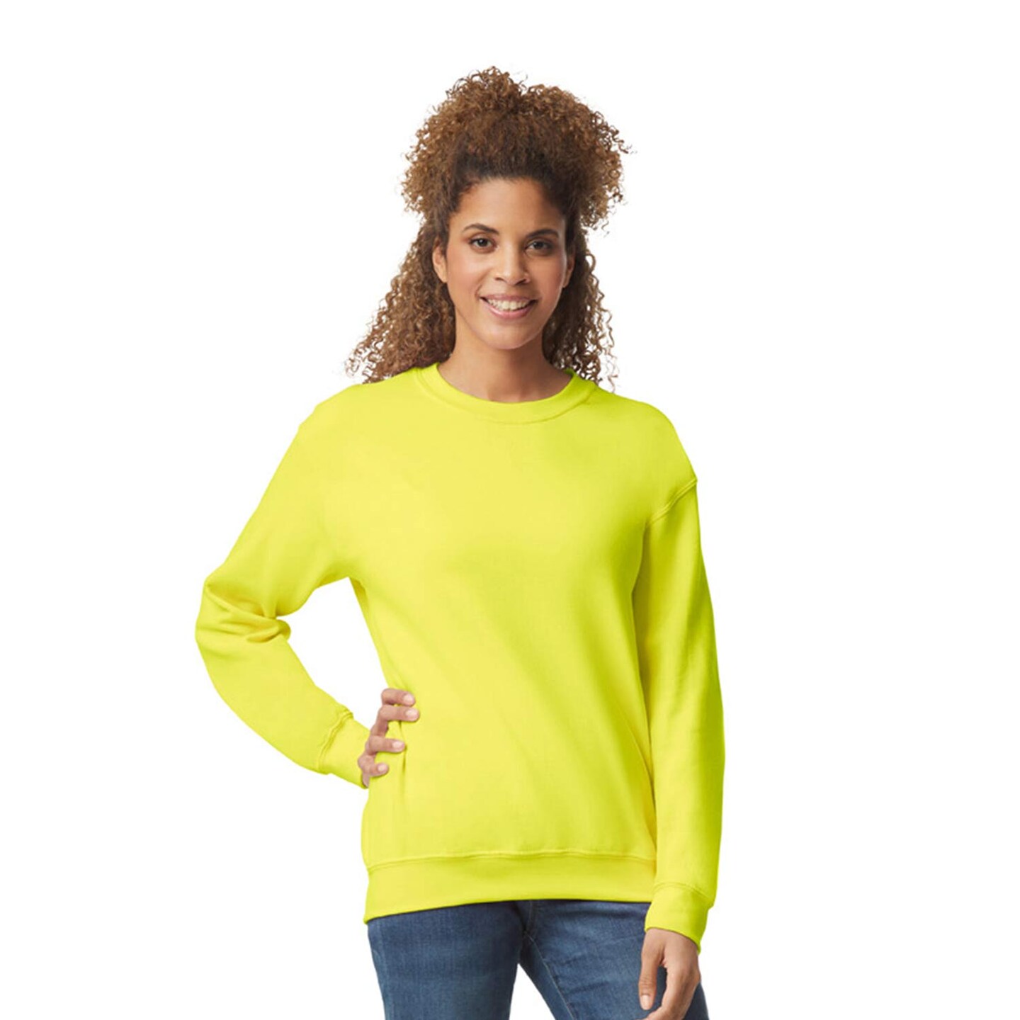Gildan Crewneck Long Sleeve Sweatshirt, Blank Heavy Blend Fleece Pullover