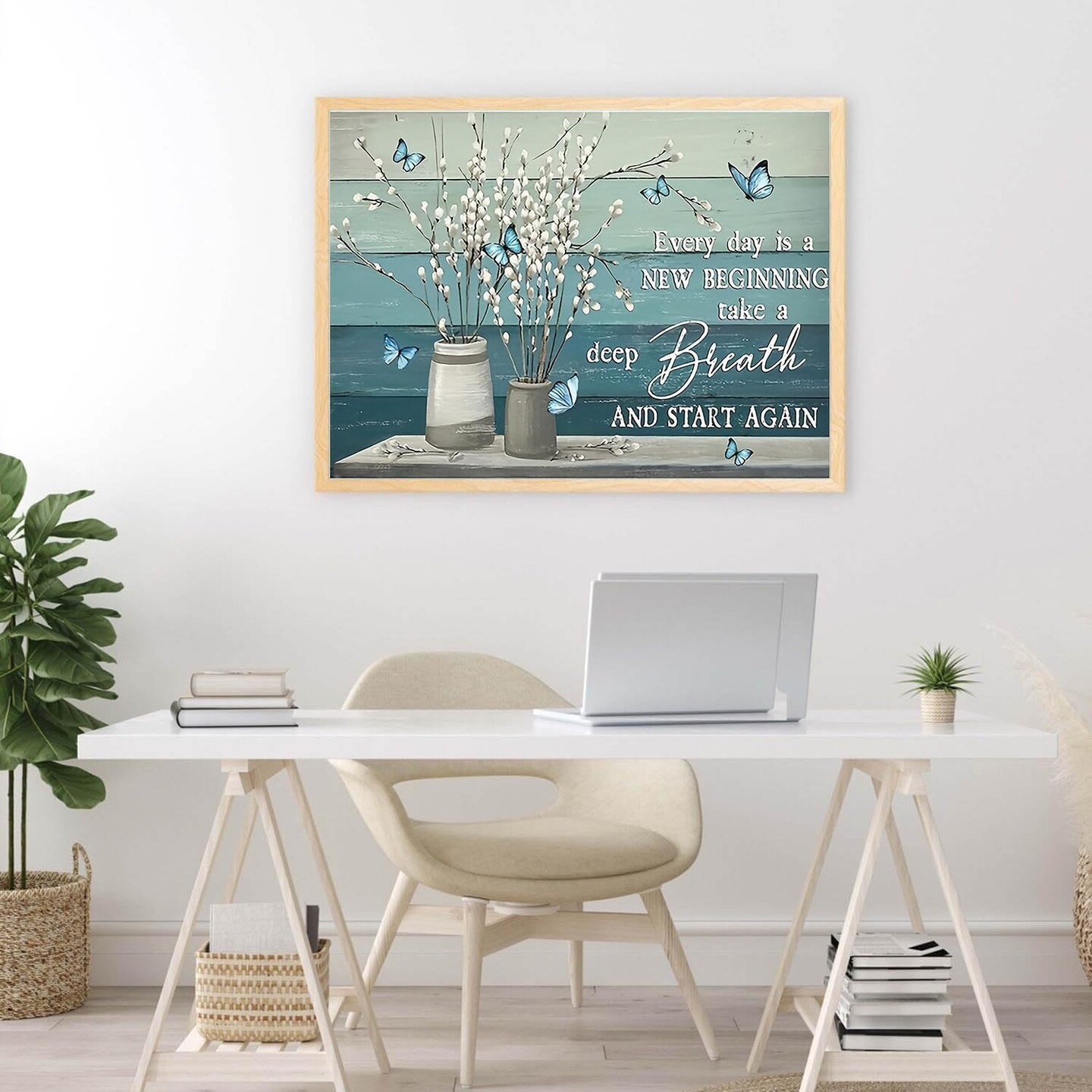 5D Diamond Painting Kit for Adults – Inspirational Flower DIY Diamond Art, Full Round Drill, Home Decor Craft, 12x16 Inch