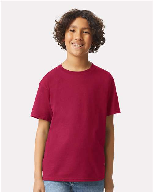 Gildan Youth Ultra Cotton Crewneck Short Sleeve T-Shirt for School Uniforms & Events Cotton Tee