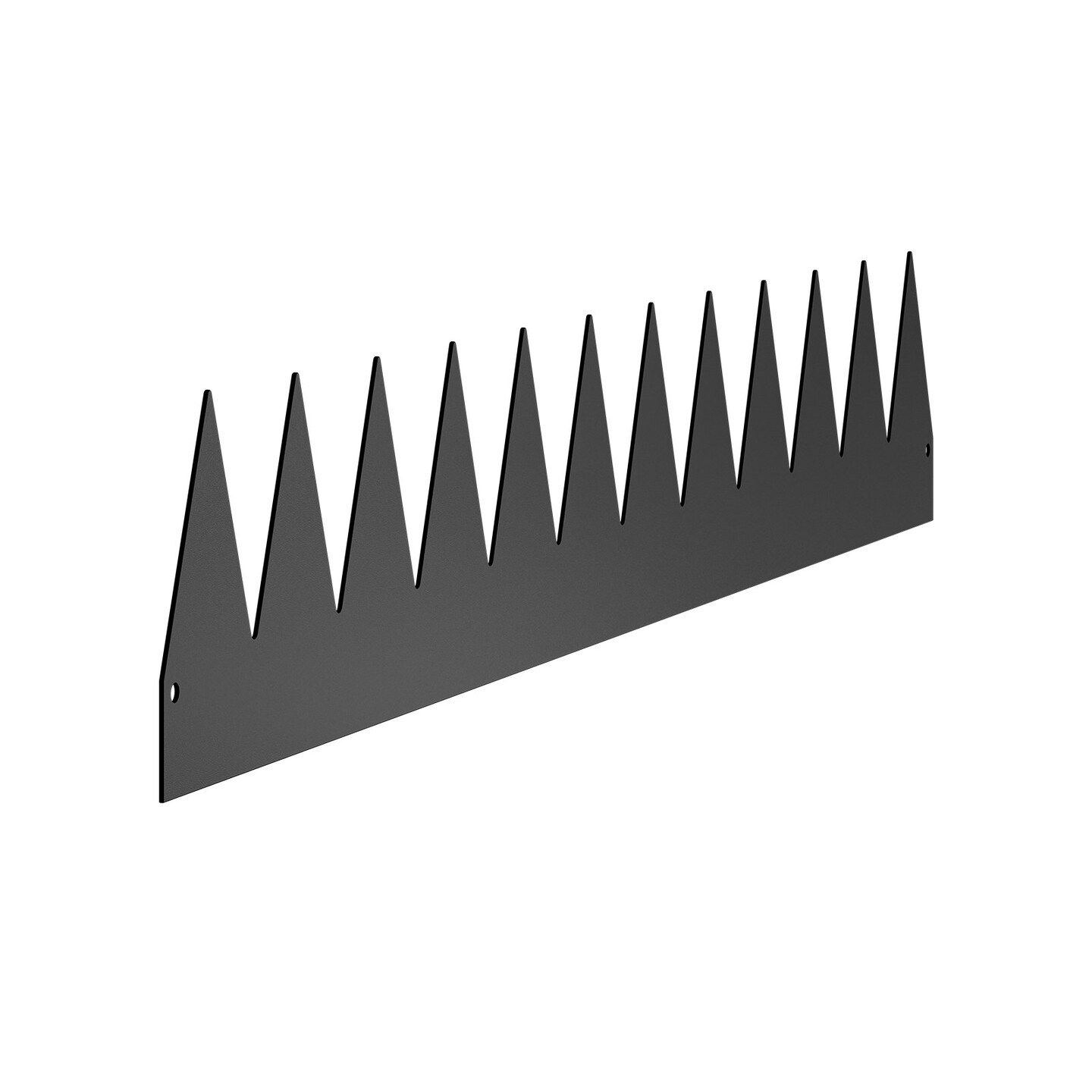 Metal Landscape Edging Galvanized Steel Flexible Garden Border Black