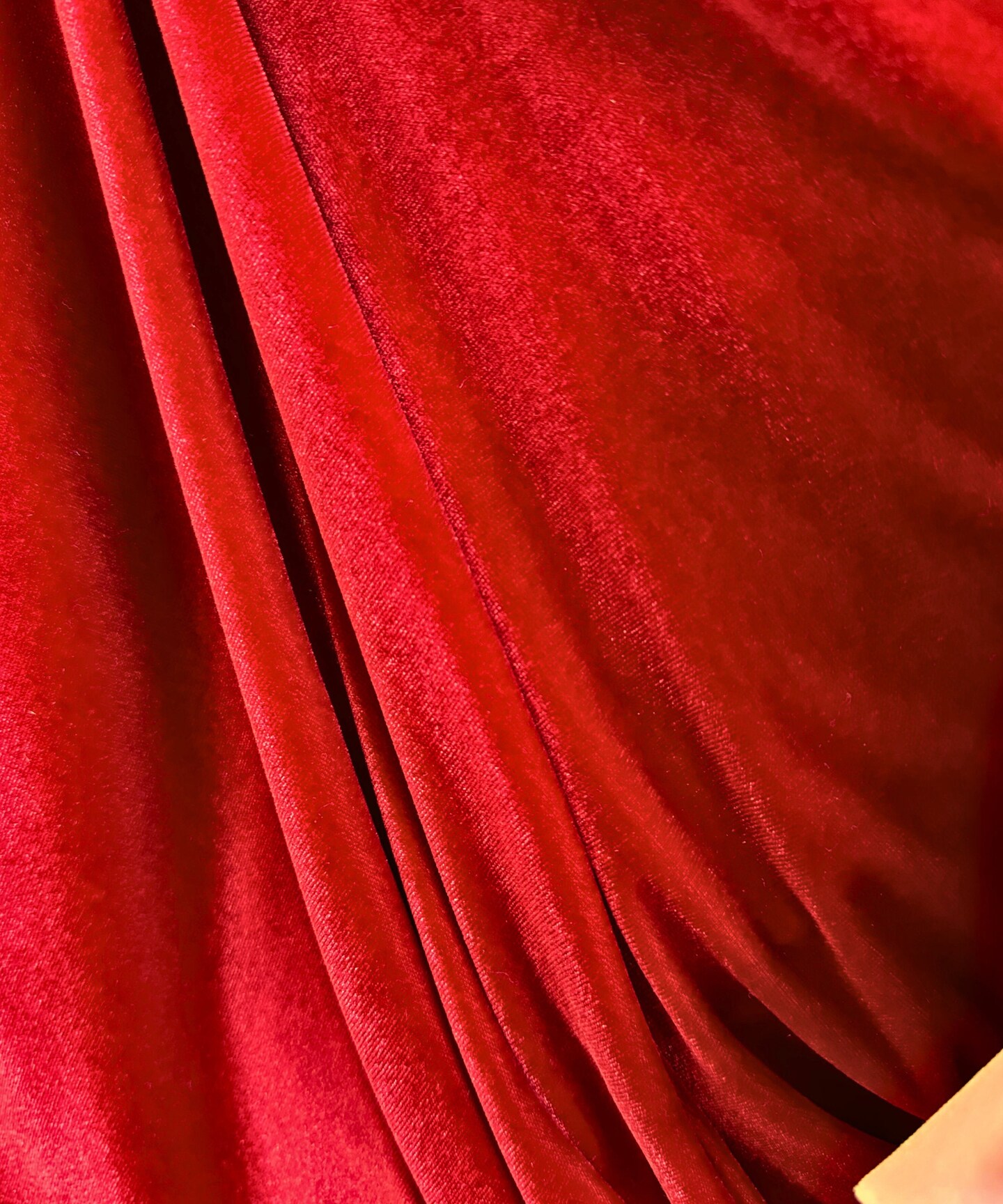 Red Stretch Velvet Fabric by the Yard, 58" Wide Plush Velvet 4-Way Stretch