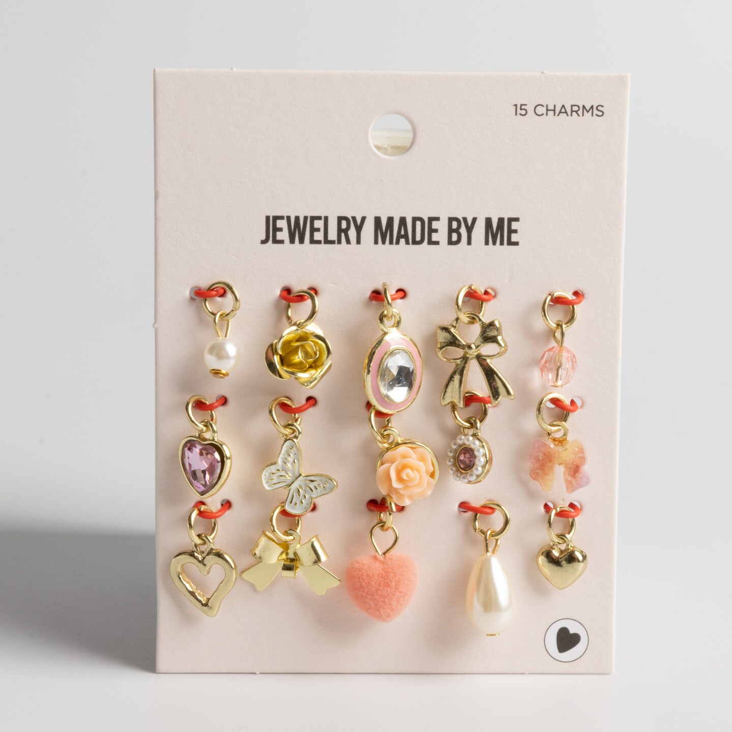 Pretty Things Charm Set Pink &#x26; Pearl Charm Set of 15