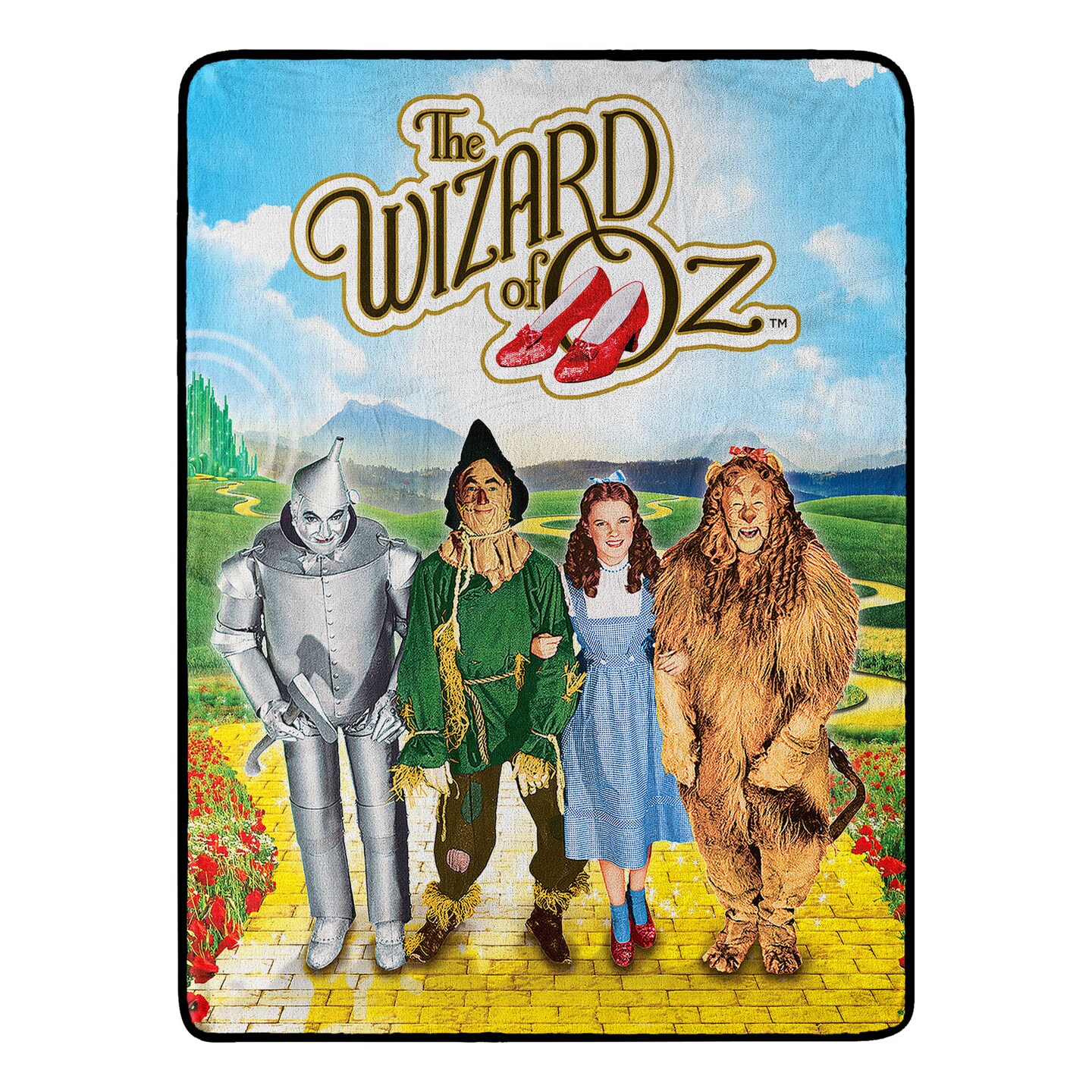 Warner Bros. Wizard of Oz We’re Home Micro Raschel Throw Blanket 46×60 Inches