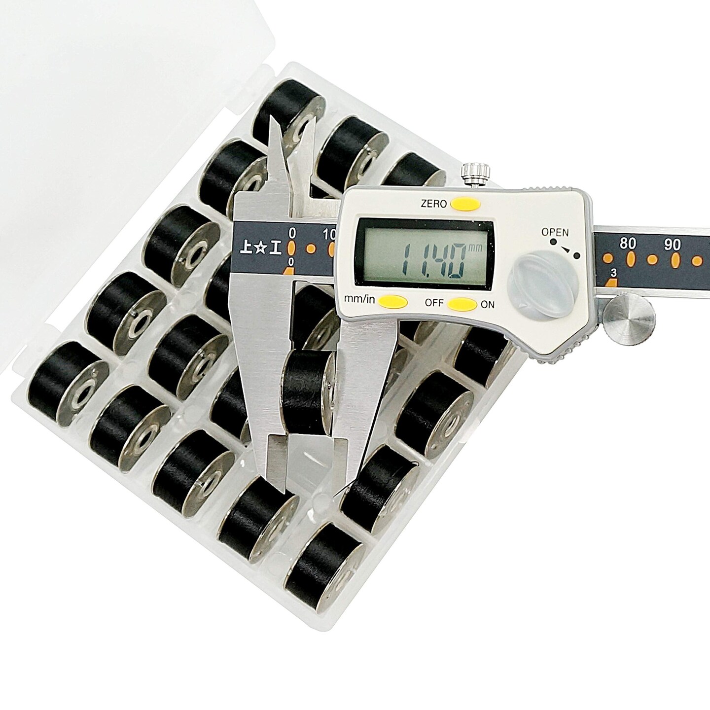 New brothread 25pcs Black 70D/2 (60WT) Prewound Bobbin Thread Plastic Size A SA156 for Embroidery and Sewing Machines DIY Embroidery Thread Sewing Thread