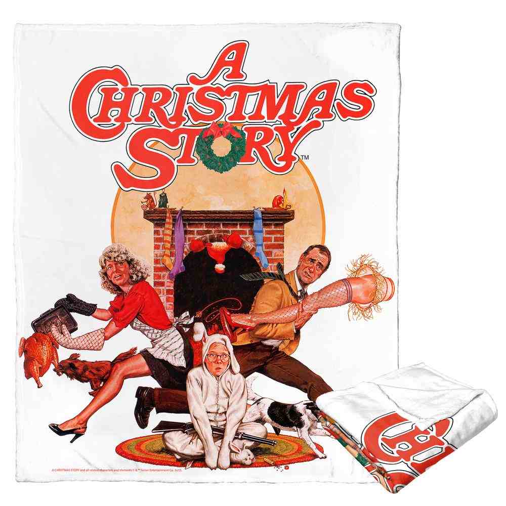 Warner Bros. A Christmas Story Christmas Story Poster Silk Touch Throw Blanket 50×60 Inches