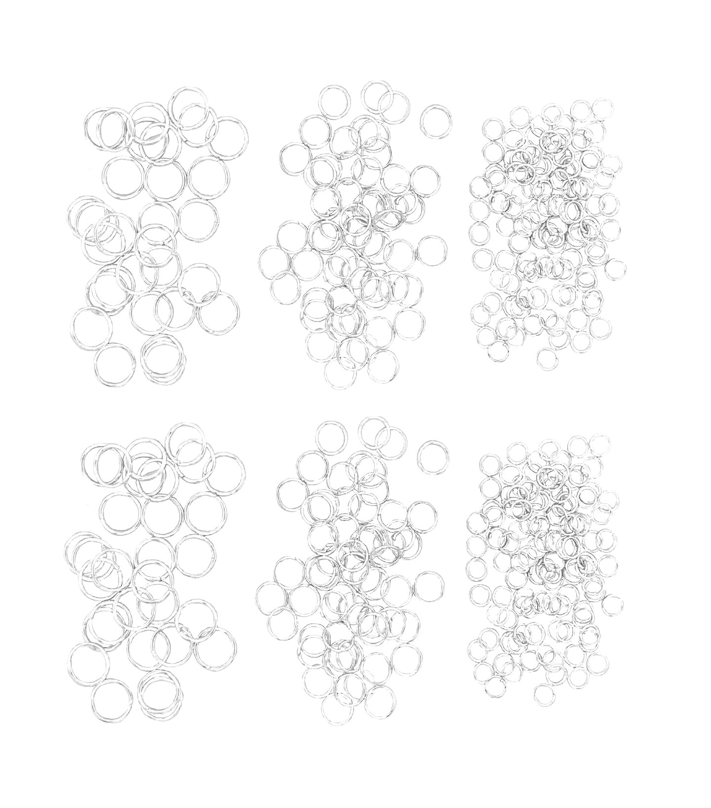 Classic Silver Jump Rings 200pc Assortment