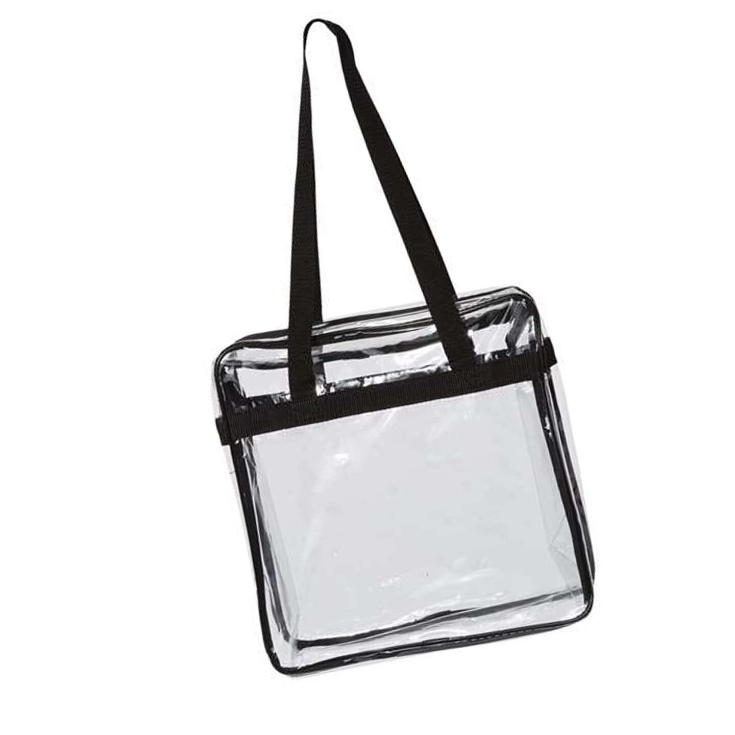 Clear Tote with Zippered Top
