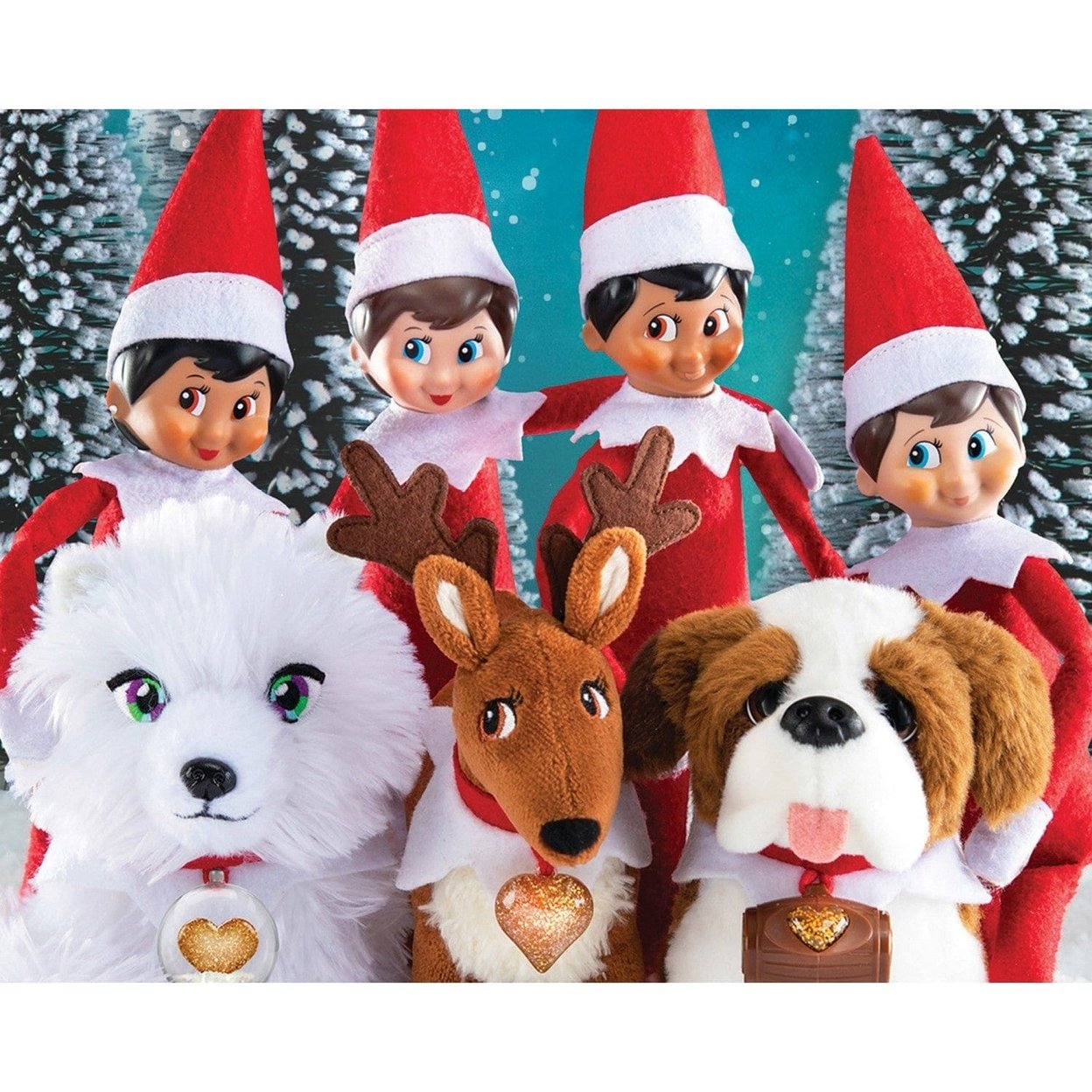 Elf On The Shelf 4-Pack Jigsaw Puzzles 100 Pieces Kids Fun Holiday Activity