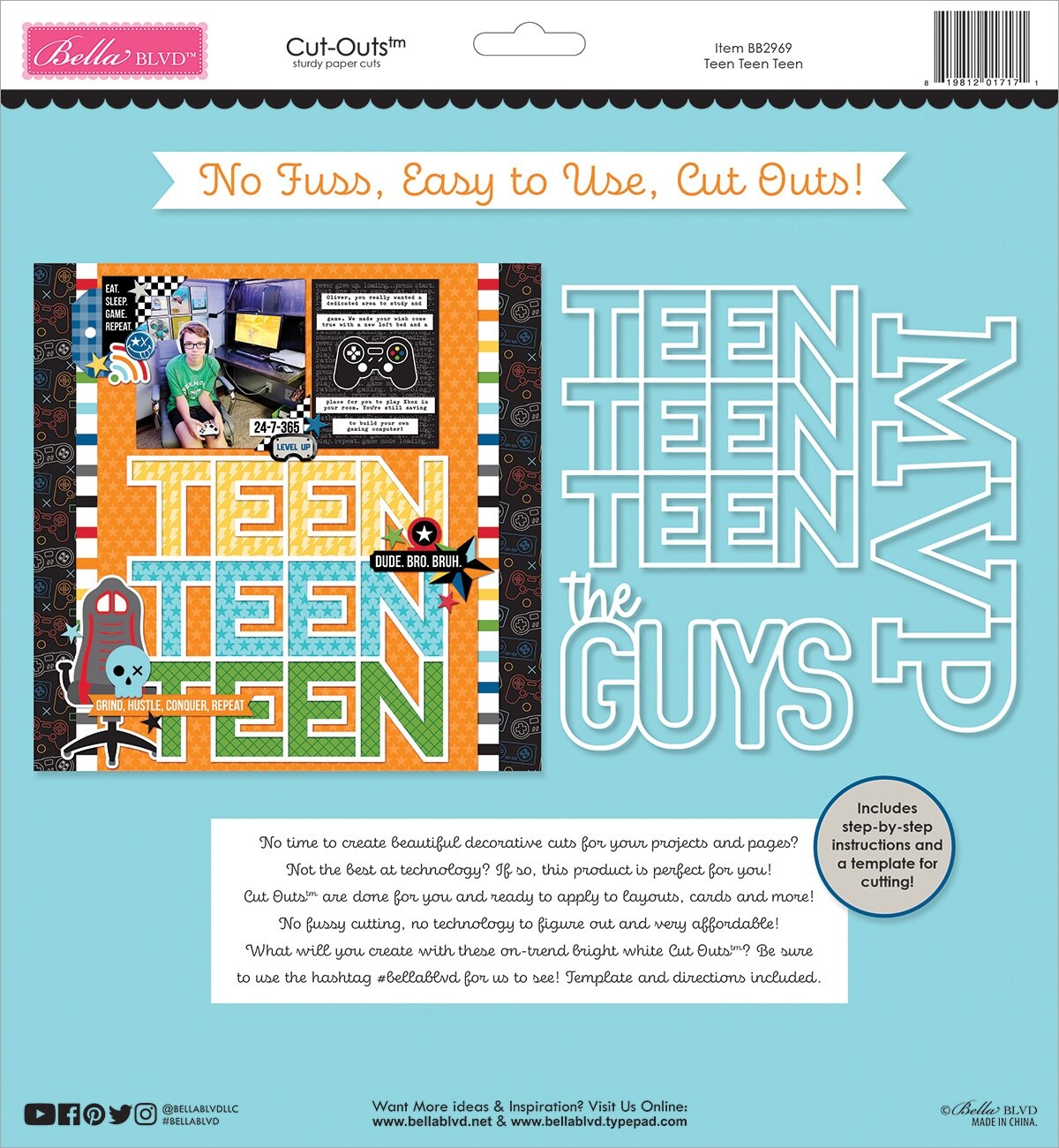 Bella Blvd Teen Vibe Carson Cut-Outs-Teen Teen Teen