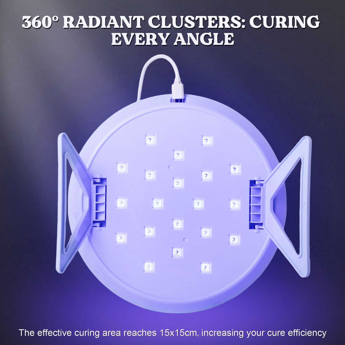 LET&#x27;S RESIN UV Light Pro,Longer 2,3,5M Time Setting UV Lamp with Larger Coverage Area and More Concentrated Lights,Portable &#x26; Foldable UV Resin Light for Resin Molds, Jewelry Making
