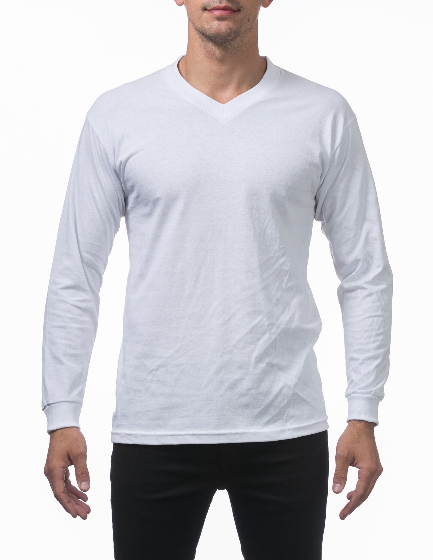 Comfort Long Sleeve V neck Tee