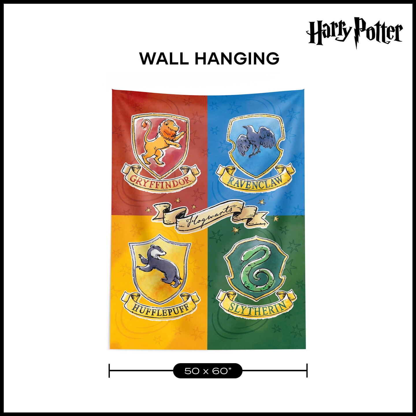 Warner Bros. Harry Potter Hogwarts Life Wall Hanging Tapestry 40X57 inches