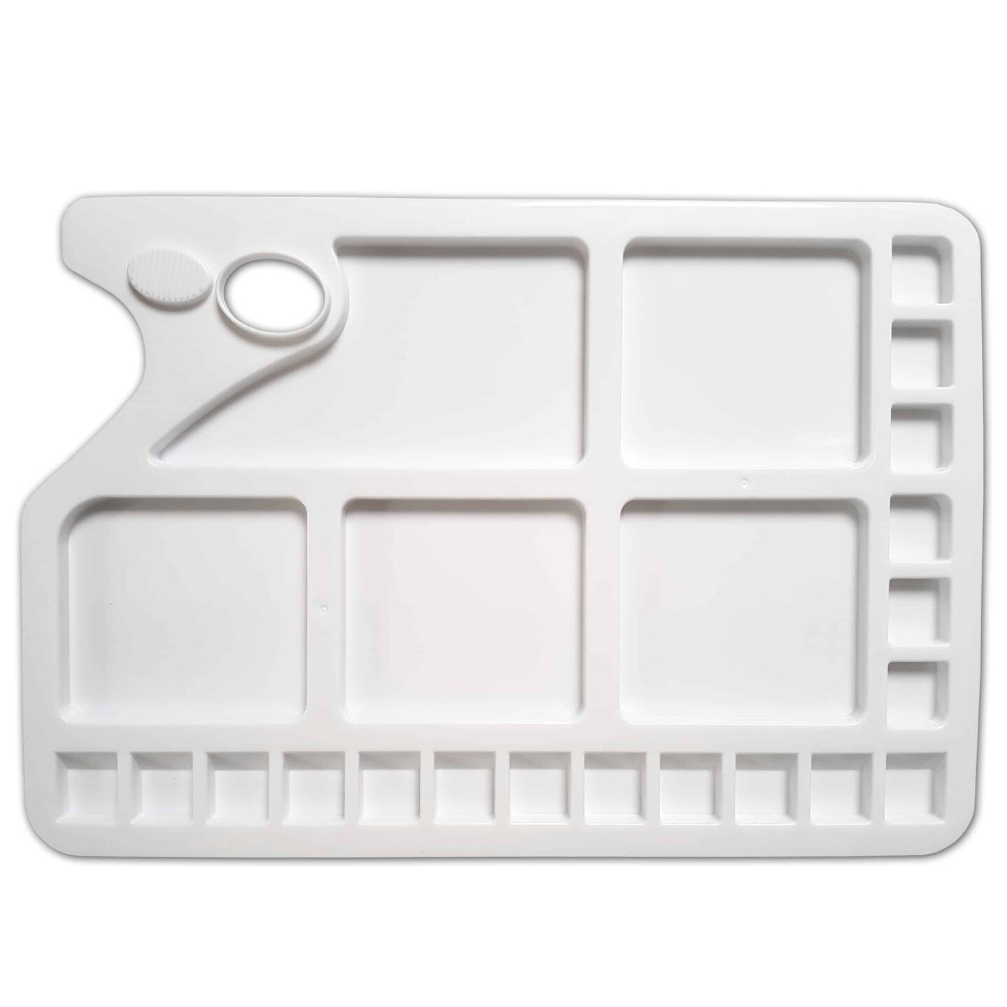 Zieler&#xAE; Large White Palette Sturdy Plastic 23 Well