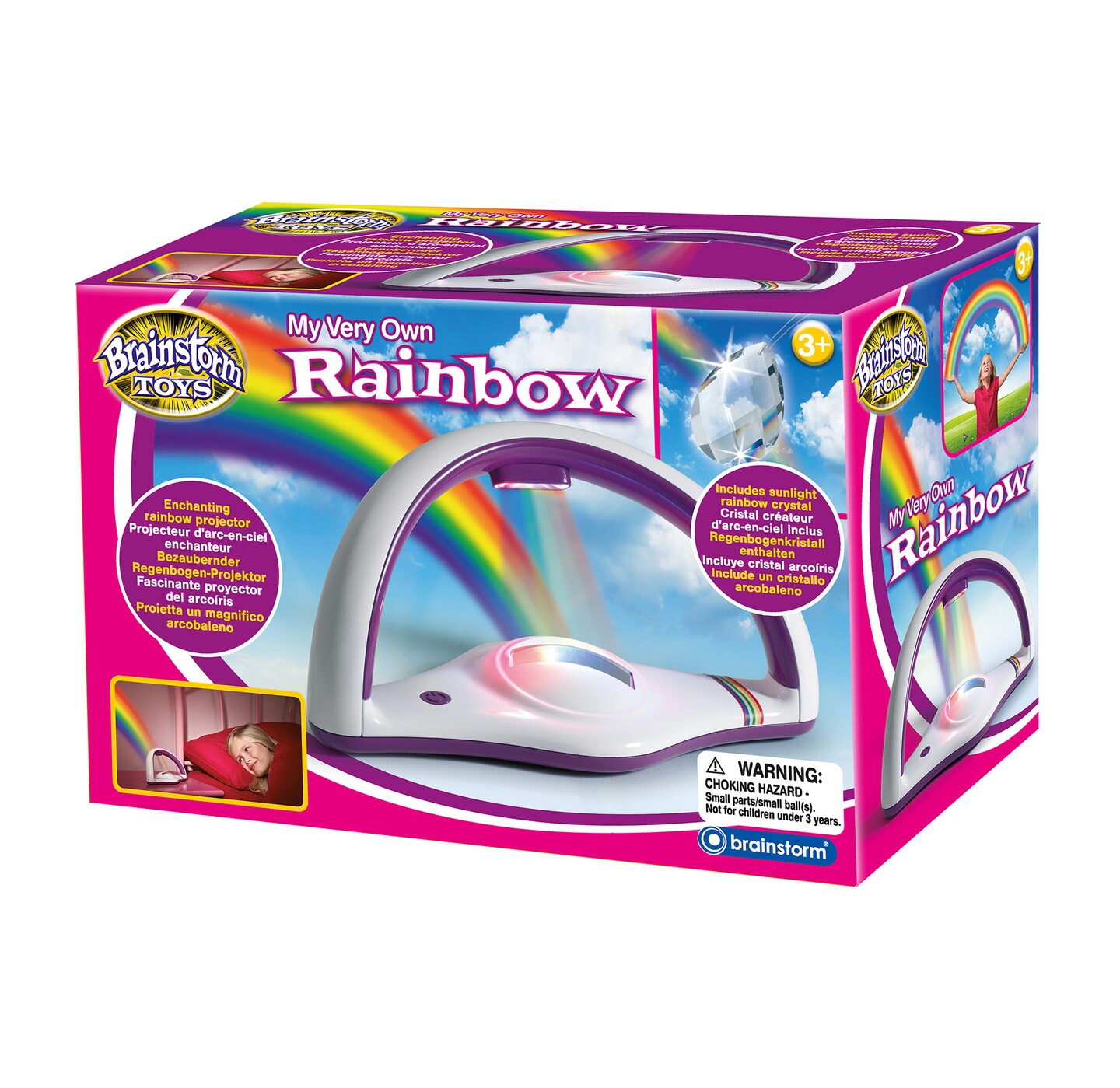 Brainstorm Toys My Very Own Rainbow - Enchanting Rainbow Projector Includes Rainbow Crystal