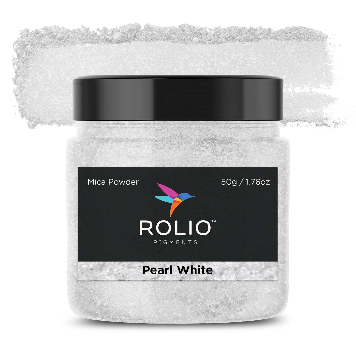 Rolio - 1 Jar Mica Powder (Pearl White) - 50g / 1.8 oz