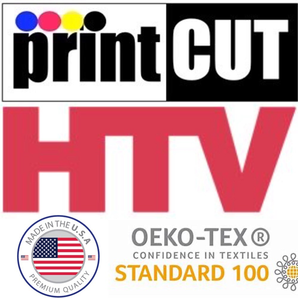 HTV Heat Transfer Vinyl 12" x 22 Yds Made in USA - Vinilo para Estampación Textil Americano