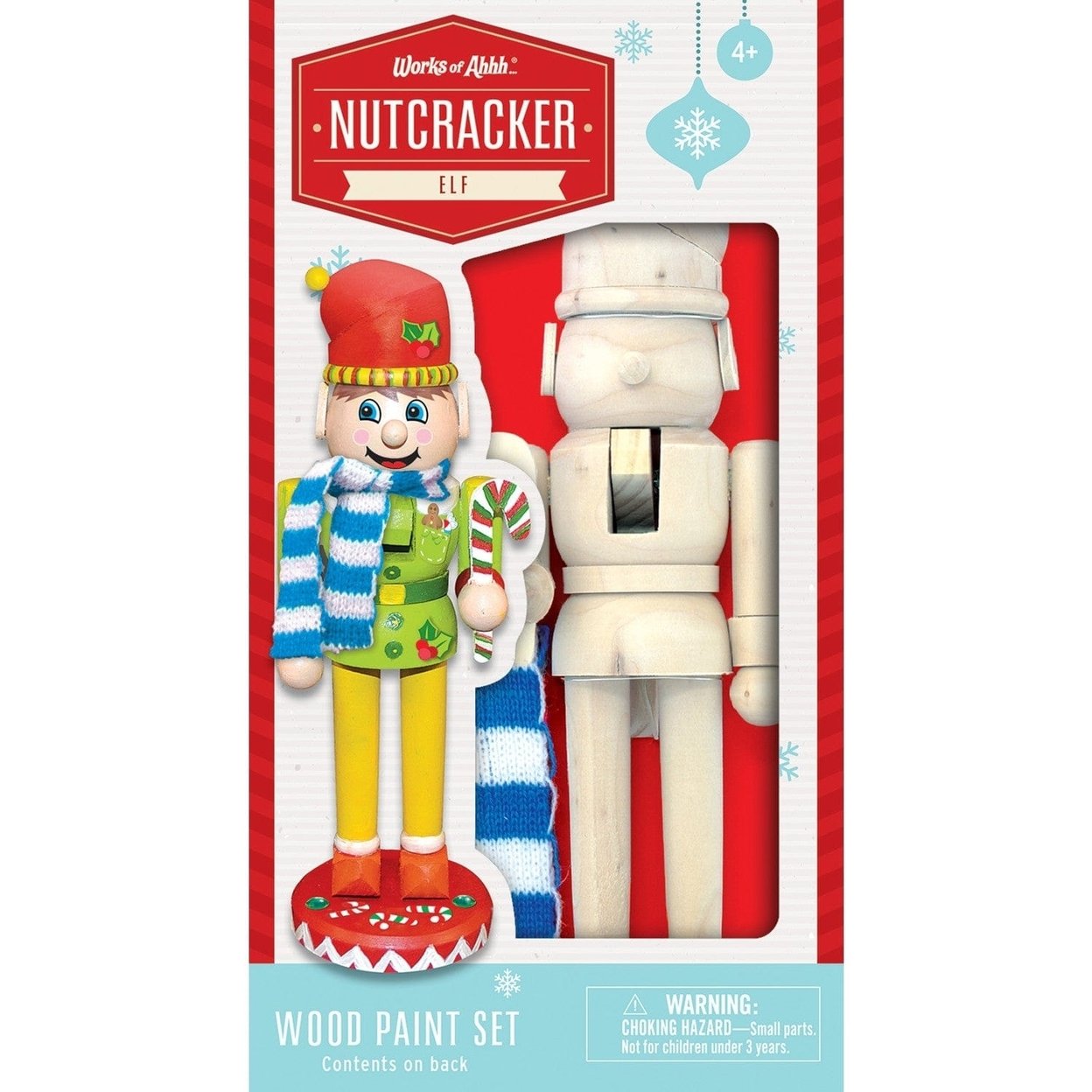 Nutcracker Elf Wood Craft Kit Paint Set For Kids Art Projects 8.75 Inches
