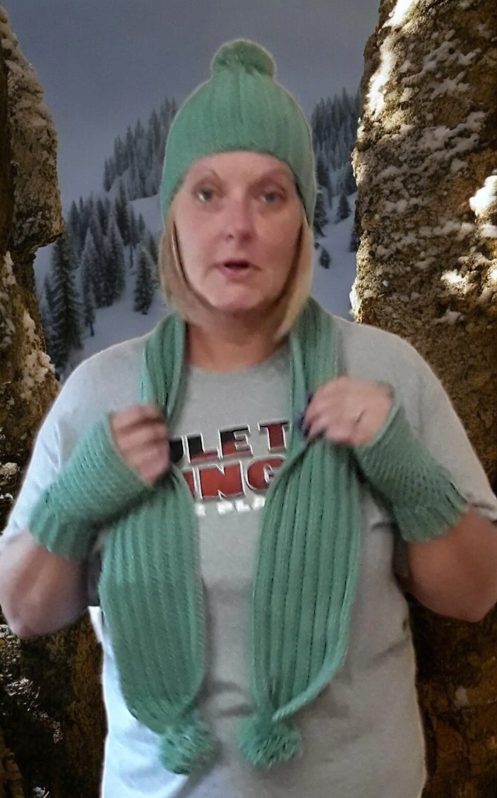 Crochet Adult Scarf, Hat, and Fingerless Glove Set, Texting Gloves Set,  Warm Beanie, Long Scarf, Touch Screen Gloves, Gift MakerPlace by Michaels