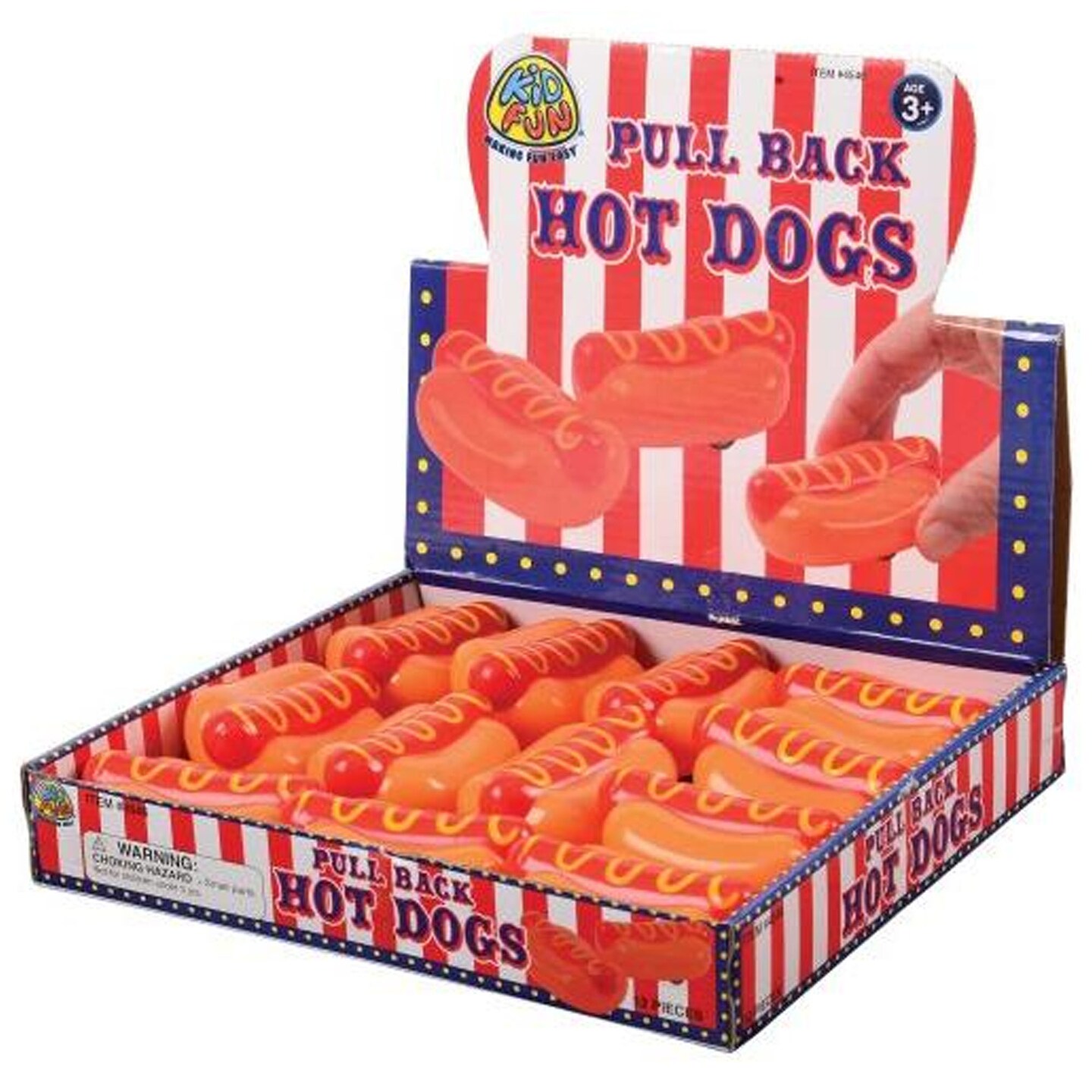 Pull Back Hotdogs Include 12 Units