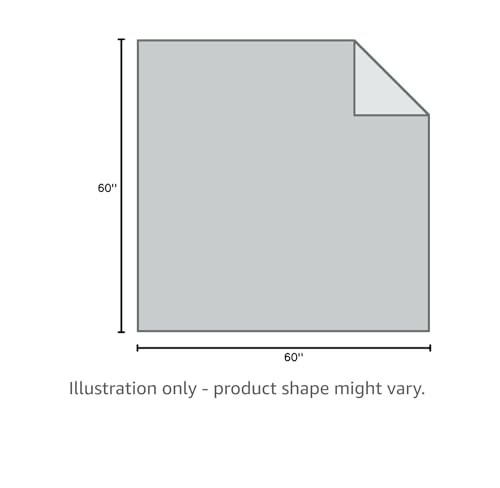 HANPATQUI 60 x 60 inch Quilt Batting Throw Size, Natural Cotton Quilting Batting for Quilts