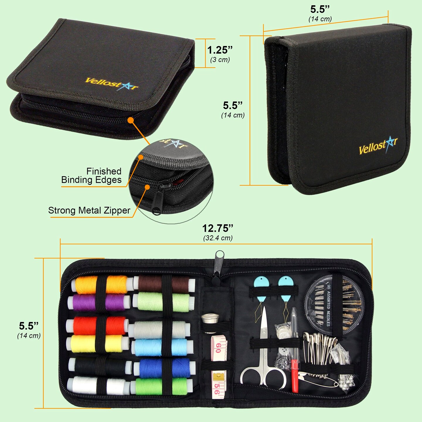 Small Sewing Kit Basic &#x2013; Easy to Use Needle and Thread Kit with Sewing Supplies and Accessories - Portable Sewing Kit for Beginners - Travel Sewing Kit for Adults for Emergency Clothing Repairs