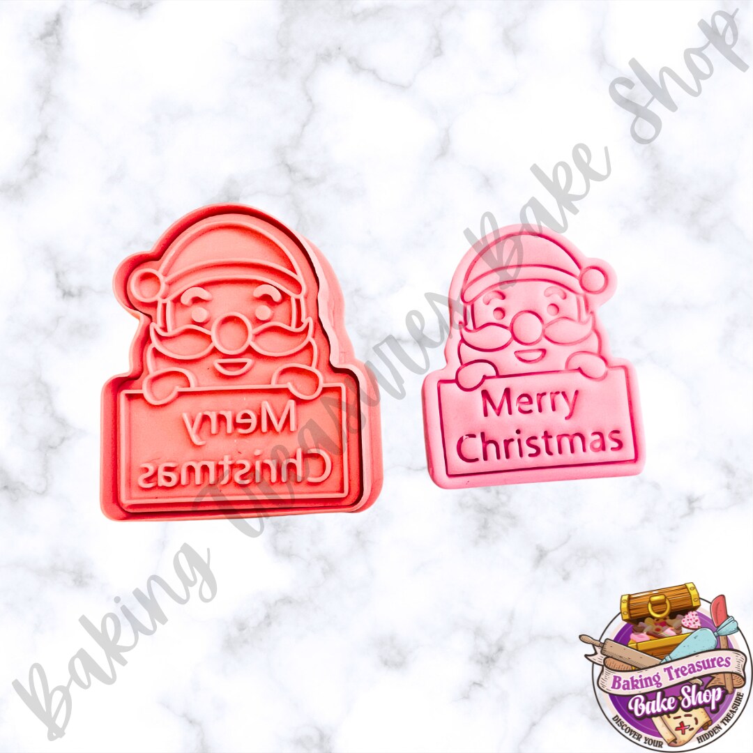 Christmas Cookie Cutter and Embosser Set 2