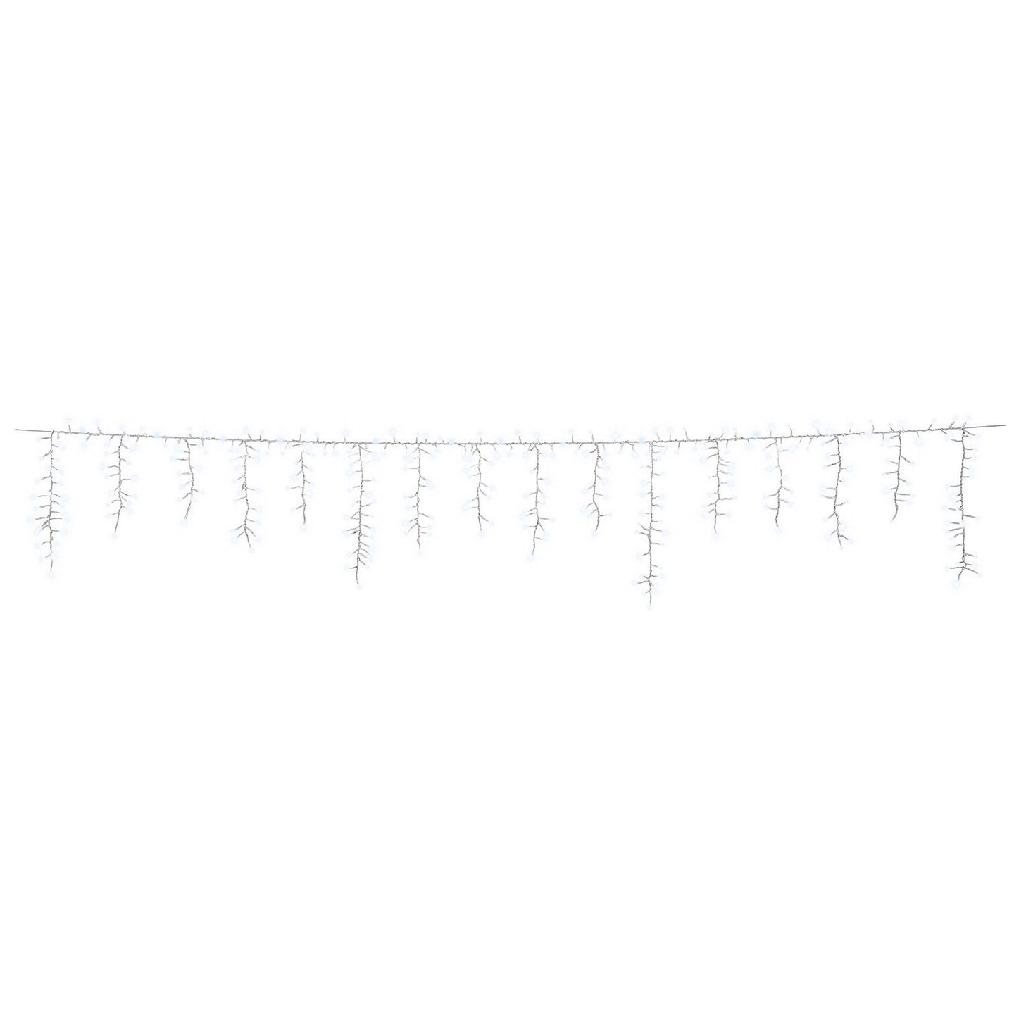 10 FT. Tangle Free Cool White LED Icicle Lights Christmas Outdoor Decoration