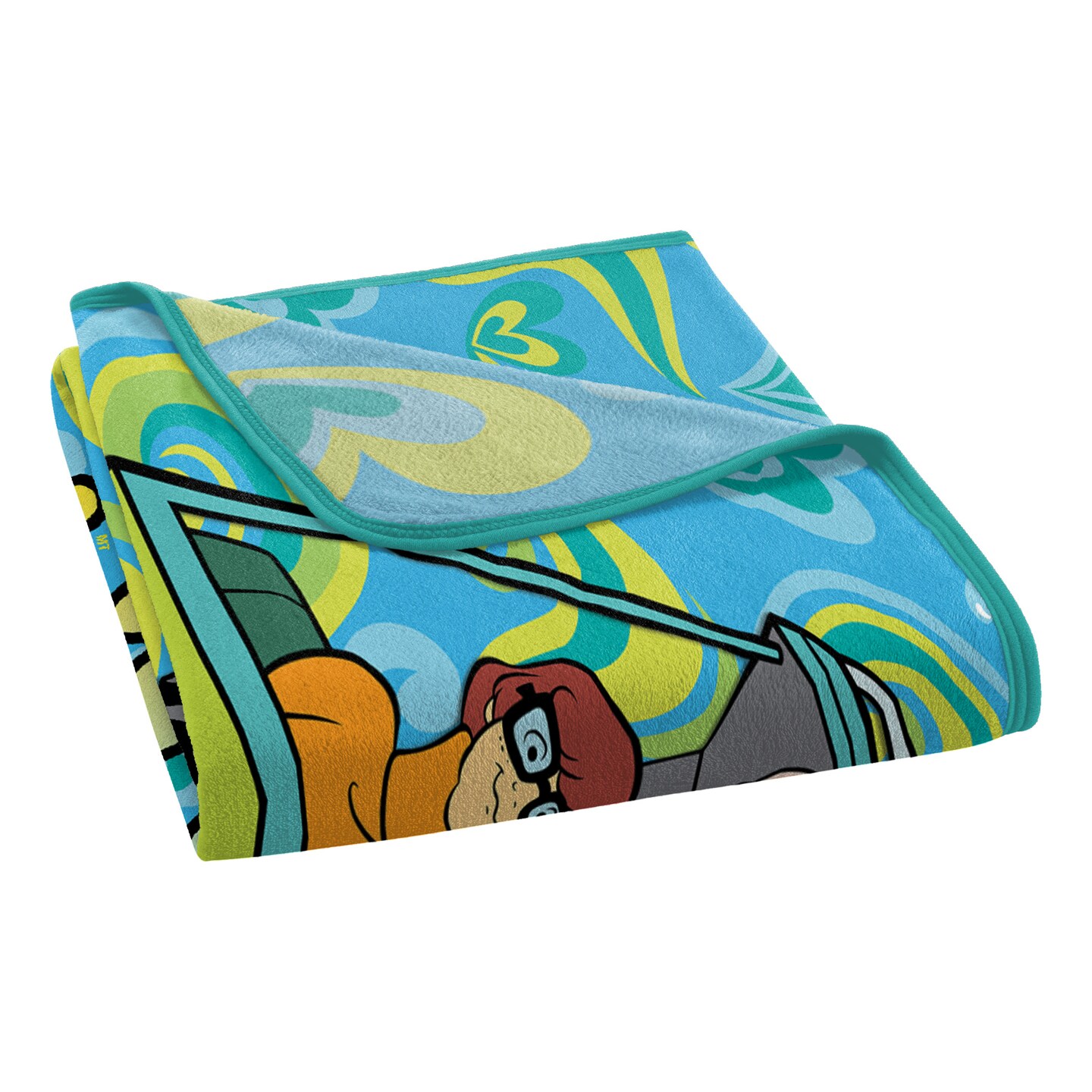 Warner Bros. Scooby-Doo Groovy Baby Micro Raschel Throw Blanket 46&#xD7;60 Inches