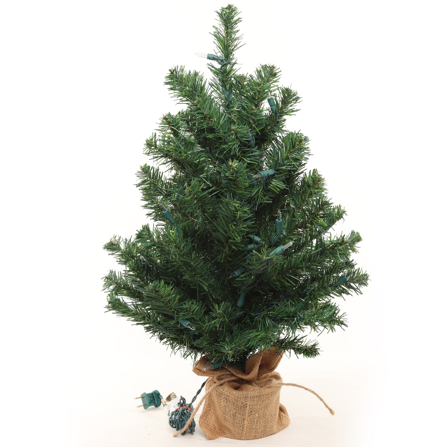 2&#x27; Northern Spruce Tree with Burlap Base | Realistic Greenery | Indoor/Outdoor Use | Holiday &#x26; Christmas tree D&#xE9;cor | Tabletop Accent | Home &#x26; Office Decoration