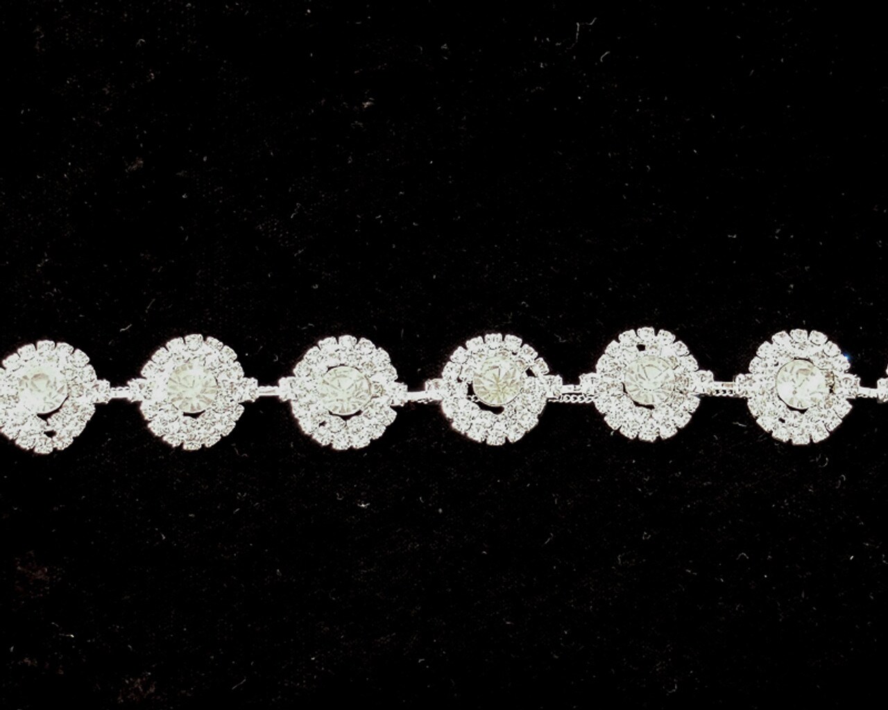 5/8&#x22; Crystal Rhinestone Trim 1 Yard Rhinestone Chain Trim