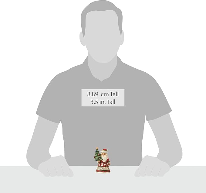 Jim Shore Heartwood Creek Four Seasons Mini Santa Holding Tree Figurine