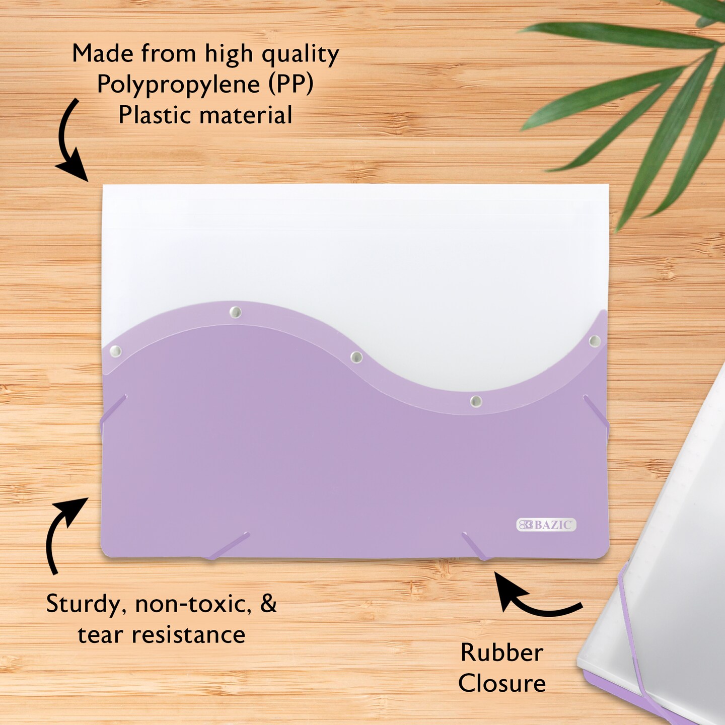 BAZIC Document Case Letter Size Two Tone