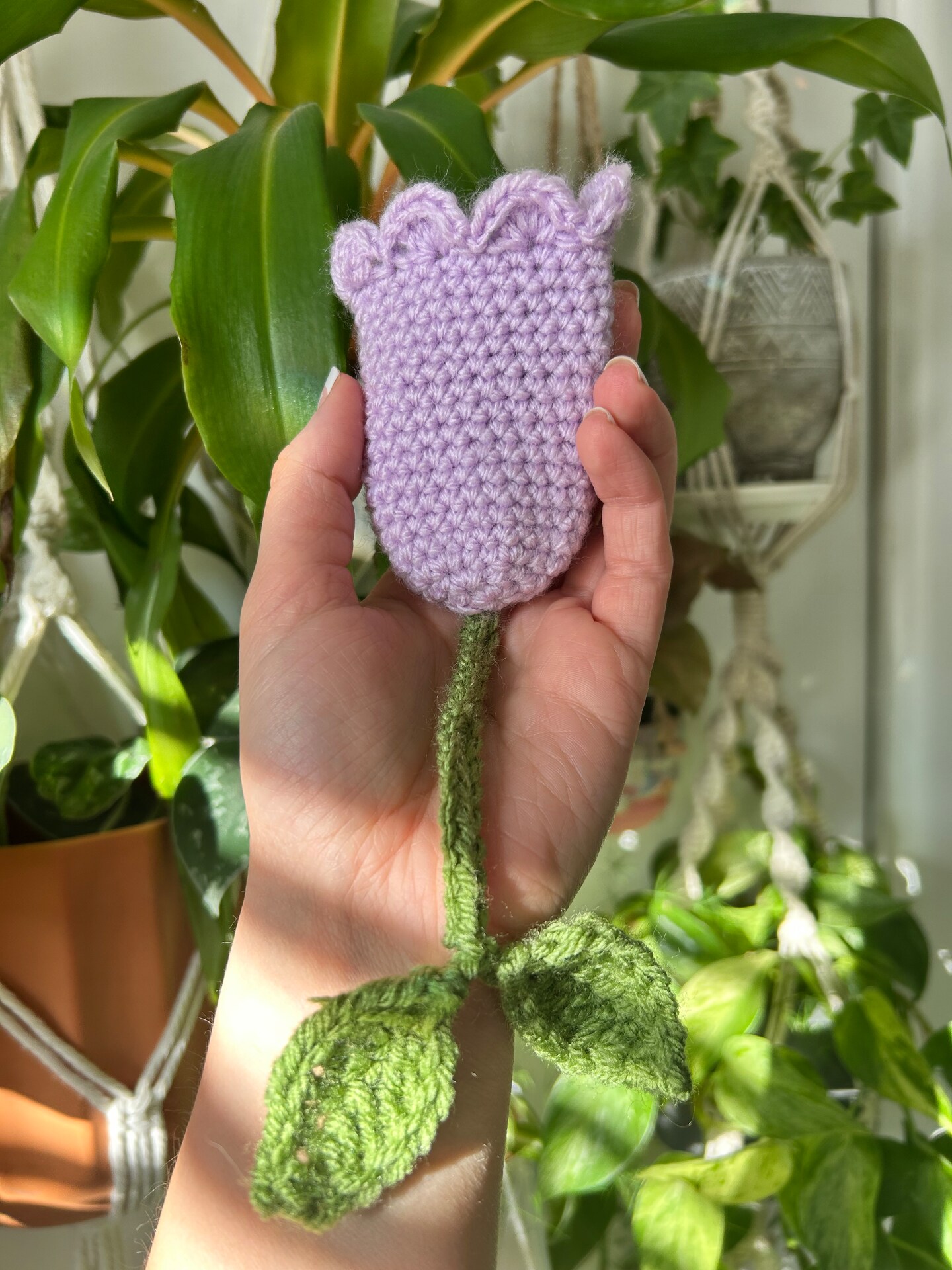 Crocheted Tulip Key-Holder | MakerPlace by Michaels
