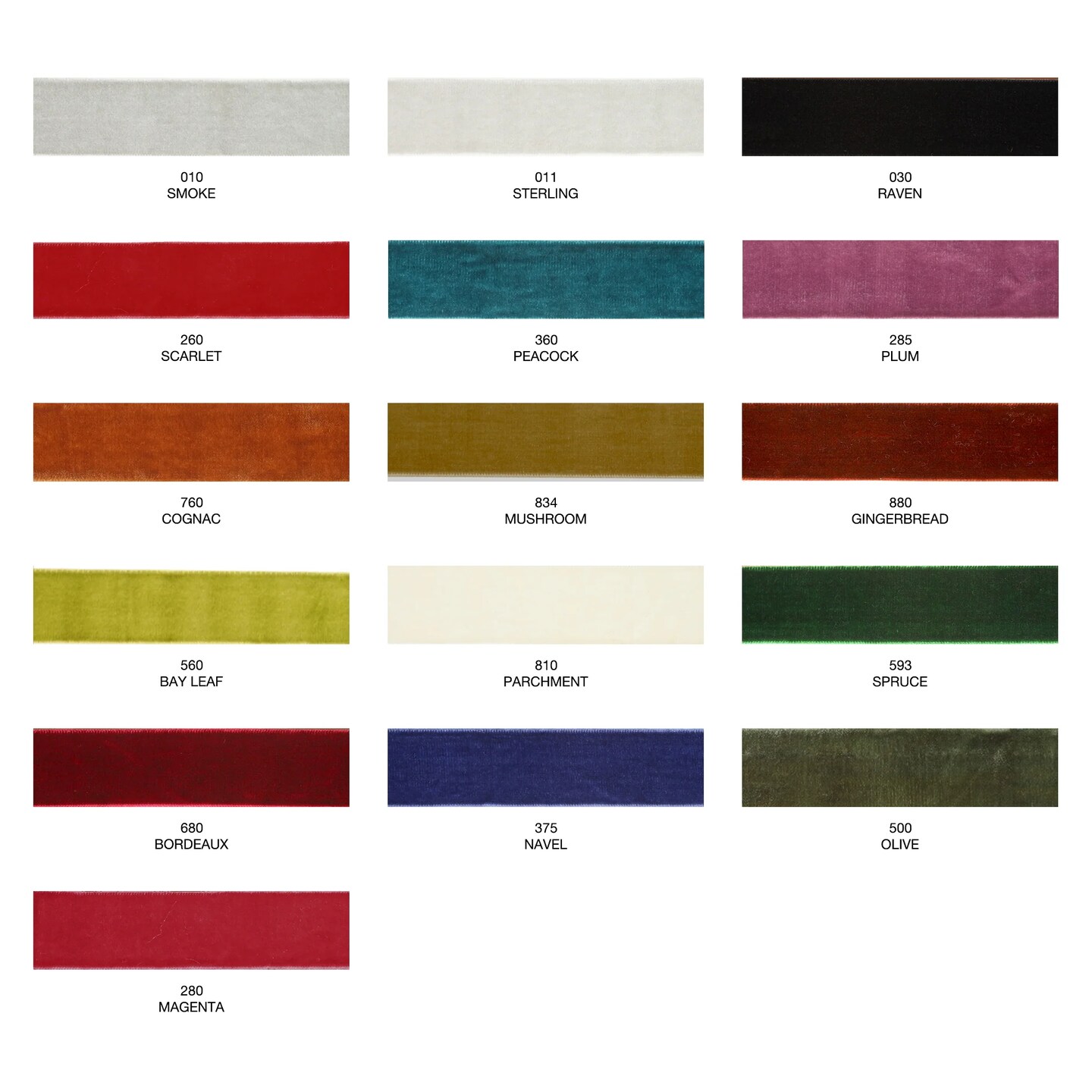 LaRibbons 3/8&#x22; - 1&#x22; Unwired Velvet | 10 Yard Roll