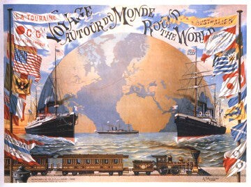 Voyage Around the World c. 1890 by A. Schindeler Wall Art Décor 39