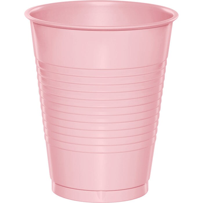 Classic Pink Plastic Cups (20/Pkg)