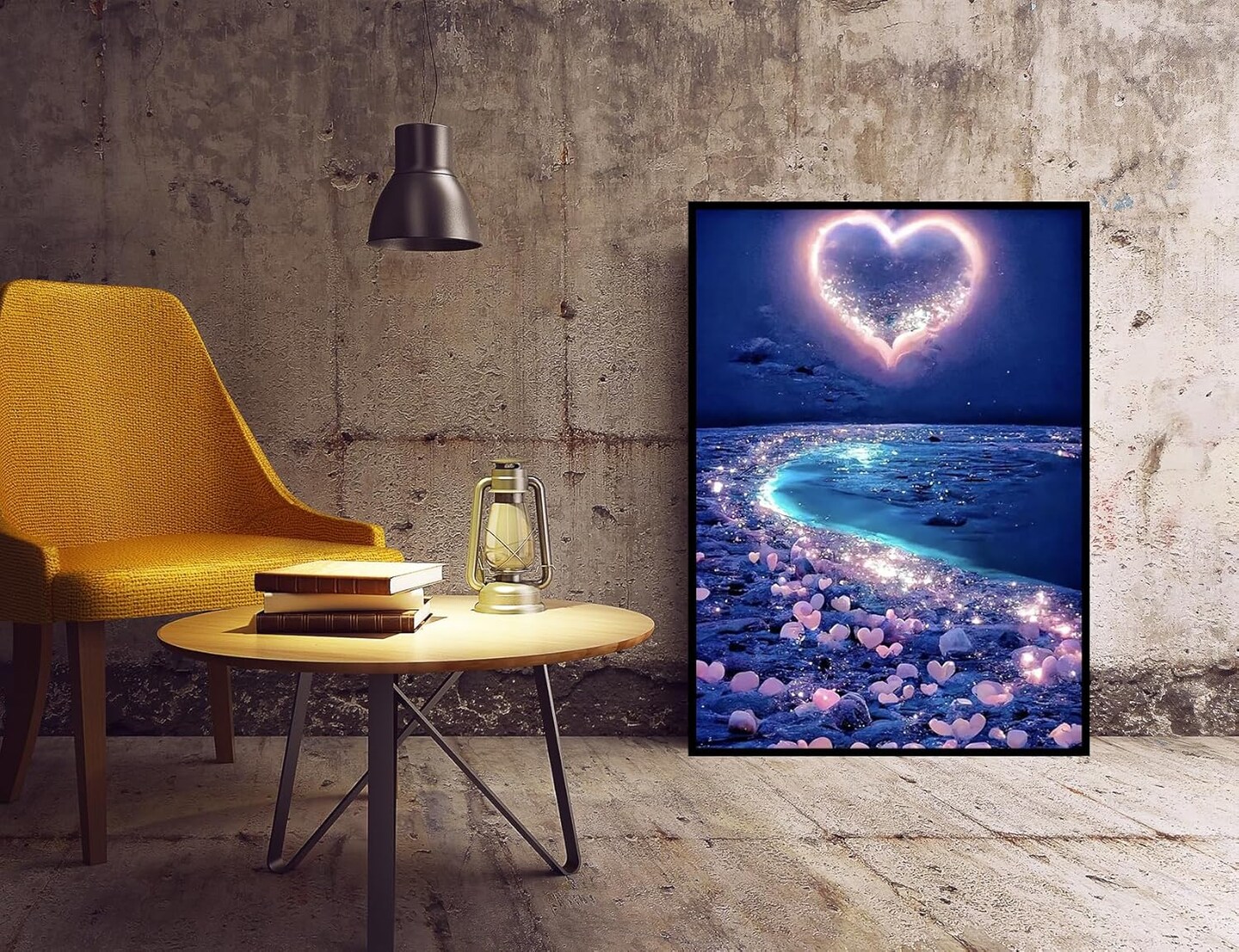 Love Heart Beach Diamond Art Kits for Adults Beginners