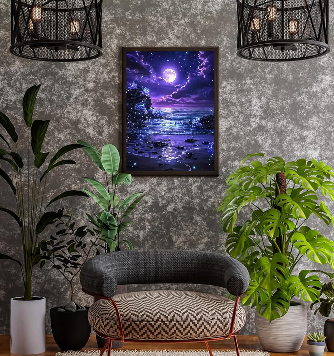 Beach Moon 5D Diamond Painting Kits for Adults Beginner