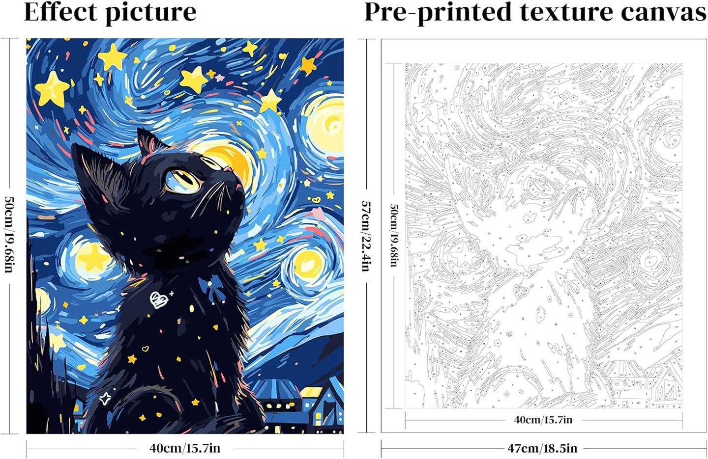 Paint by Numbers Kit for Cat